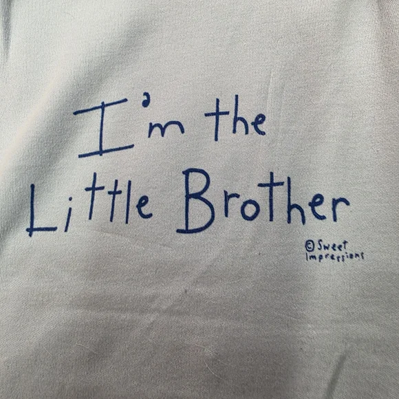 I'm the Little Brother Blue Onesie - Picture 3 of 6